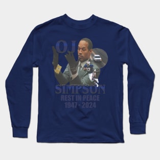 R I Peace O J  mugshot Long Sleeve T-Shirt